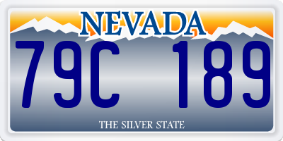 NV license plate 79C189