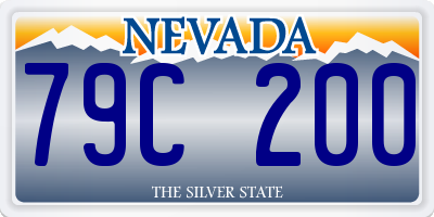 NV license plate 79C200