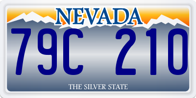 NV license plate 79C210