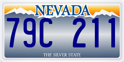 NV license plate 79C211
