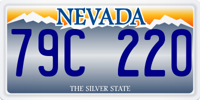 NV license plate 79C220