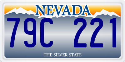 NV license plate 79C221