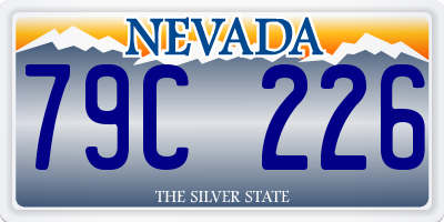 NV license plate 79C226