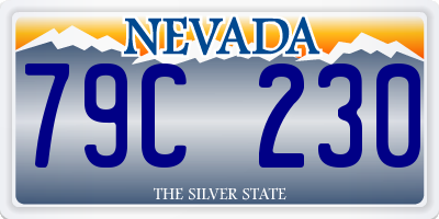 NV license plate 79C230