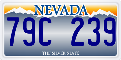NV license plate 79C239