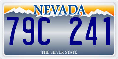 NV license plate 79C241