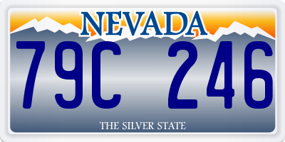 NV license plate 79C246