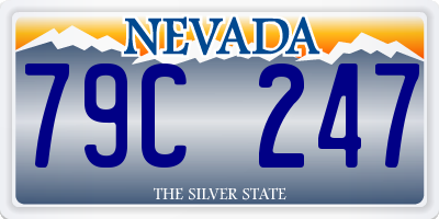 NV license plate 79C247