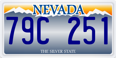 NV license plate 79C251