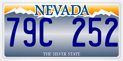 NV license plate 79C252