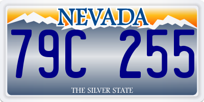 NV license plate 79C255