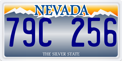 NV license plate 79C256