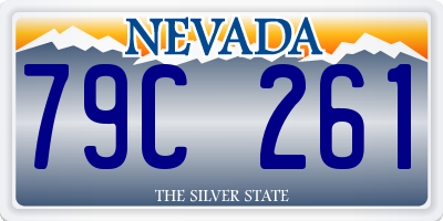 NV license plate 79C261