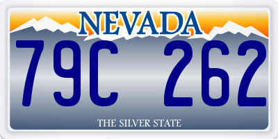 NV license plate 79C262