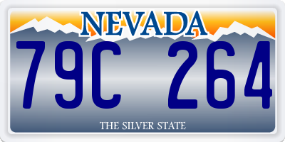 NV license plate 79C264