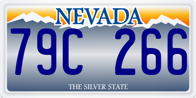 NV license plate 79C266