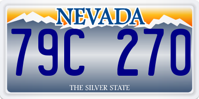 NV license plate 79C270