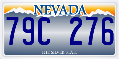 NV license plate 79C276