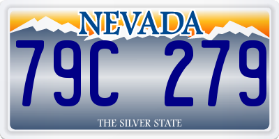 NV license plate 79C279