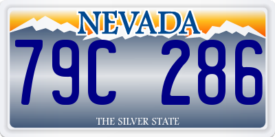 NV license plate 79C286
