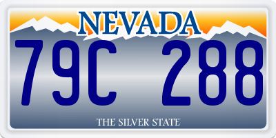 NV license plate 79C288