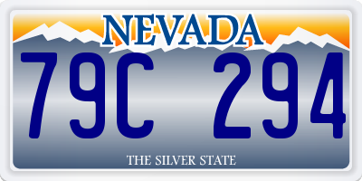 NV license plate 79C294