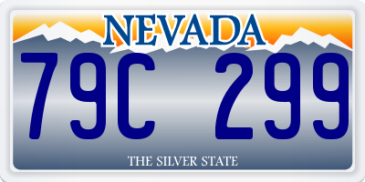 NV license plate 79C299