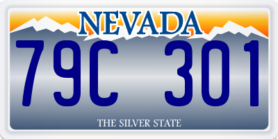 NV license plate 79C301