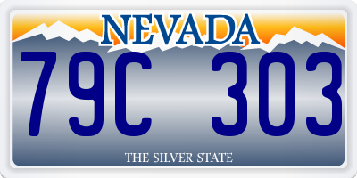 NV license plate 79C303