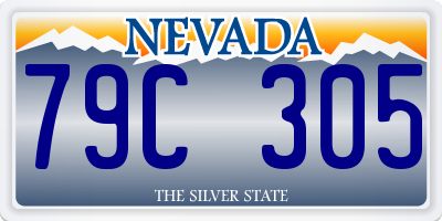 NV license plate 79C305