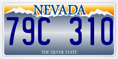 NV license plate 79C310