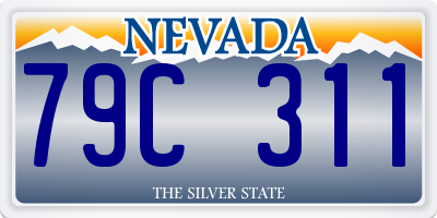 NV license plate 79C311