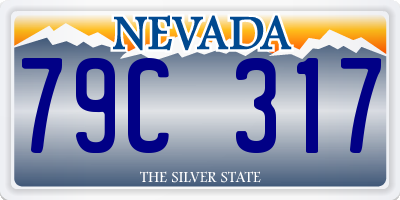 NV license plate 79C317