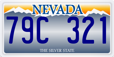 NV license plate 79C321