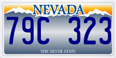 NV license plate 79C323