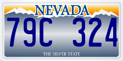 NV license plate 79C324