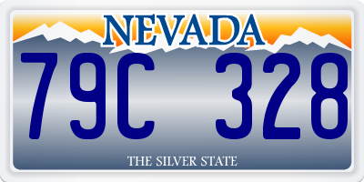 NV license plate 79C328