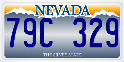 NV license plate 79C329