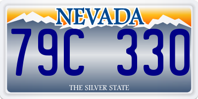 NV license plate 79C330