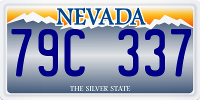 NV license plate 79C337