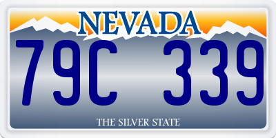 NV license plate 79C339