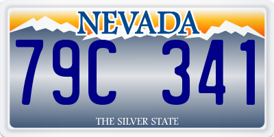 NV license plate 79C341