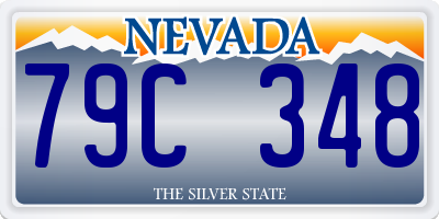 NV license plate 79C348