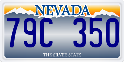 NV license plate 79C350