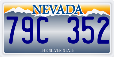 NV license plate 79C352