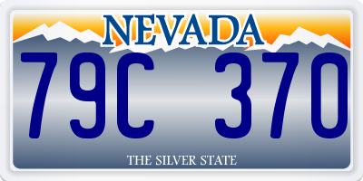 NV license plate 79C370