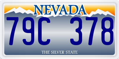 NV license plate 79C378