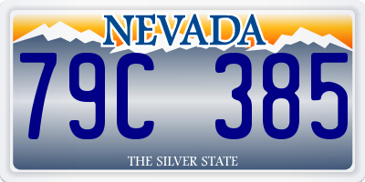 NV license plate 79C385