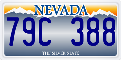 NV license plate 79C388