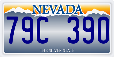 NV license plate 79C390